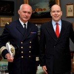 With Monaco Prince Albert II