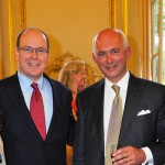 With Monaco Prince Albert II