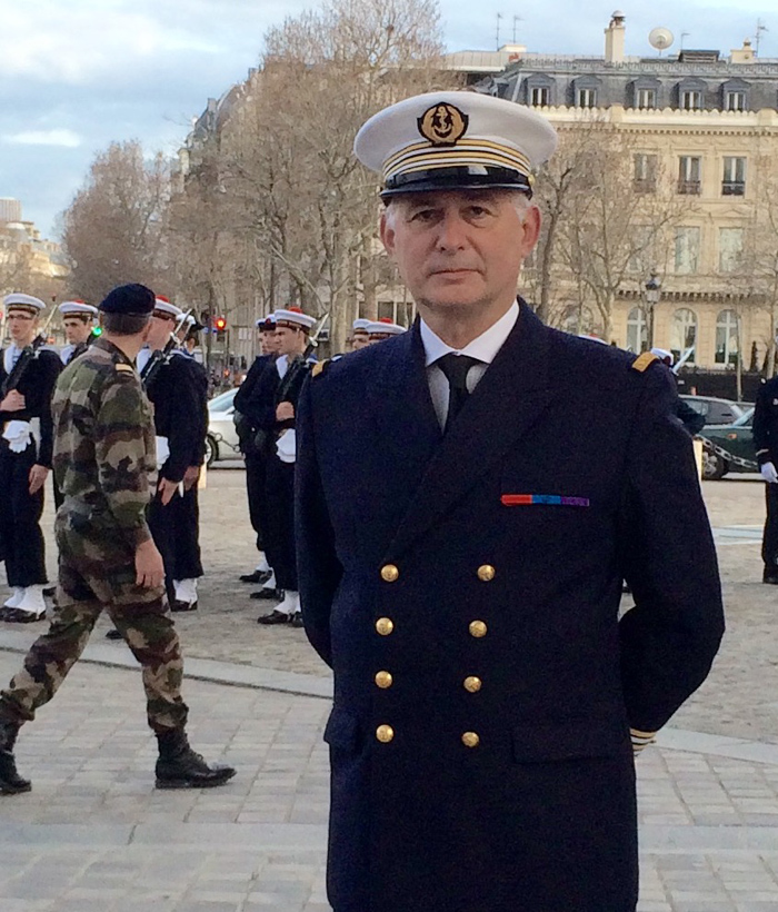 At National Monument with French Navy