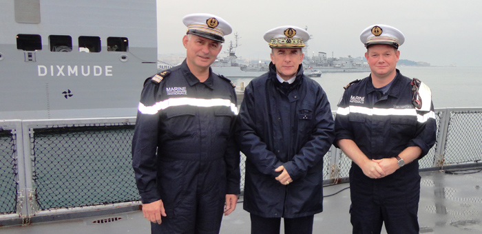 Aboard the French Command Ship Dixmud with Admiral Coindreau and Captain Yann Bied-Charreton