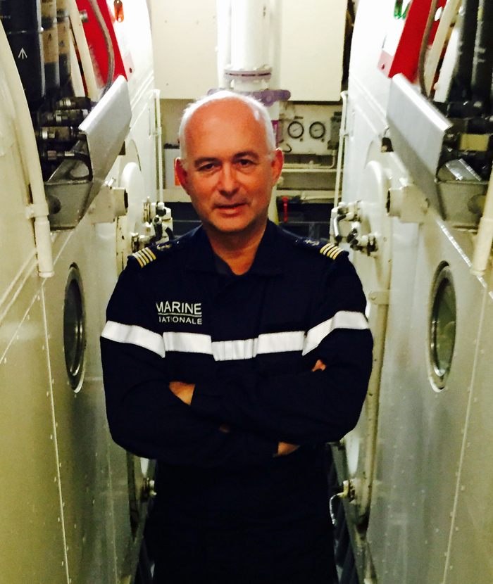 Aboard the French anti-submarine frigate Primauguet